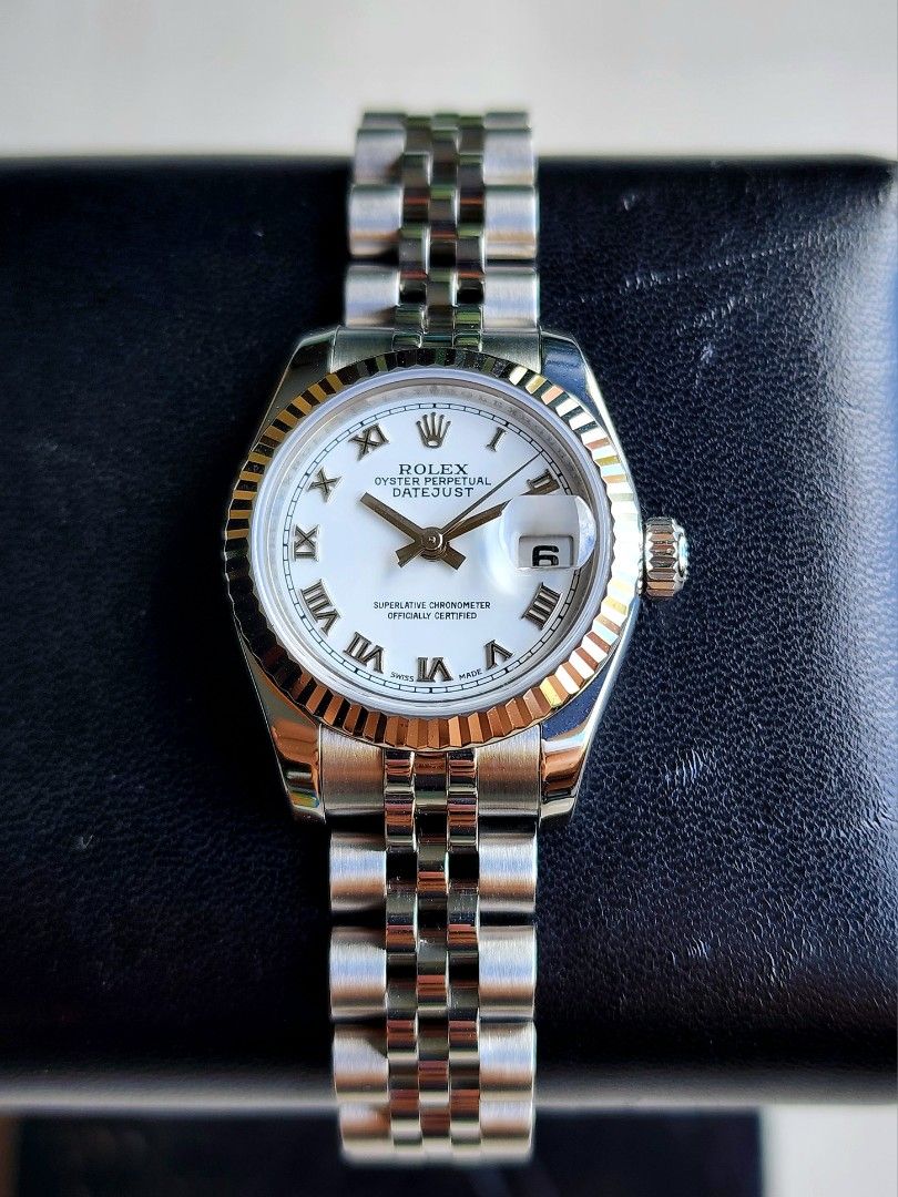 Rolex Datejust 26 Super Jubilee White Gold Fluted Bezel