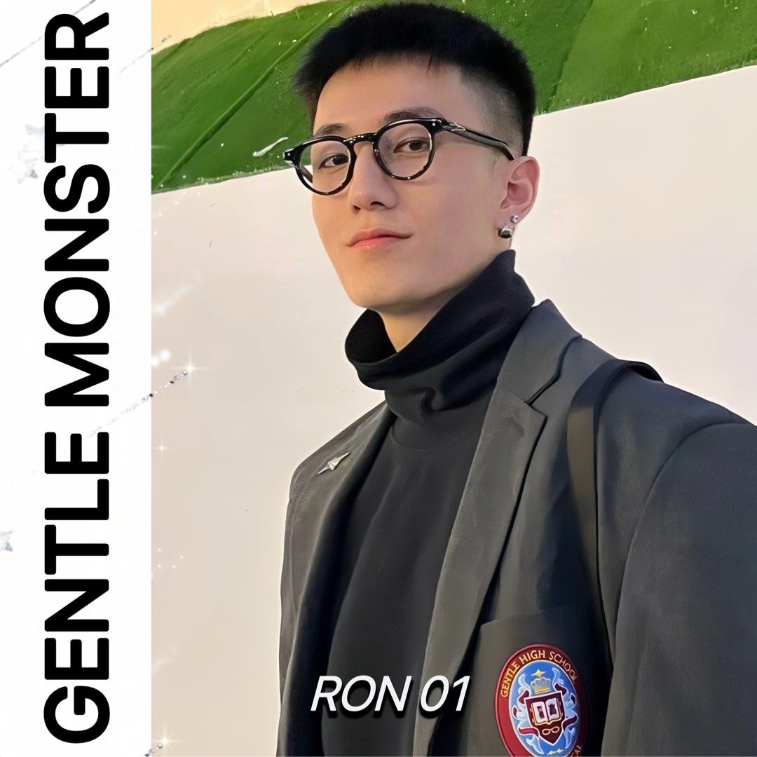 Ready Stock) RON 01 | Gentle Monster GLASSES (Unisex) | Black