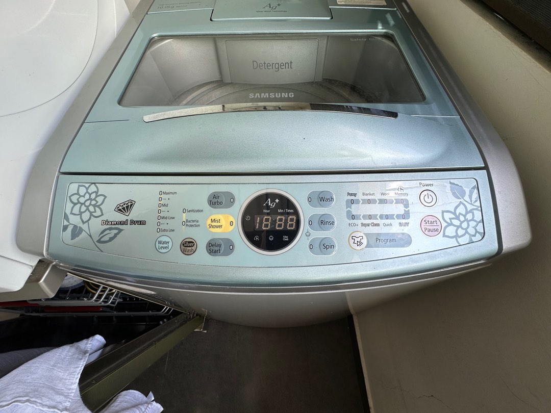 Samsung 10kg Top Loading Washing Machine, TV & Home Appliances, Washing