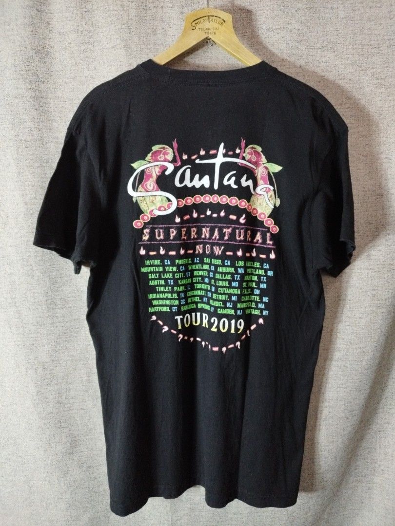 Santana 2019 Tour Men s Fashion Tops Sets Tshirts Polo