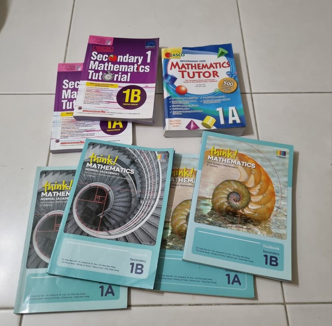 Study Books Like Math Sec 1 Think! Mathematics & Mathematics tutorial & Mathematics tutor ...