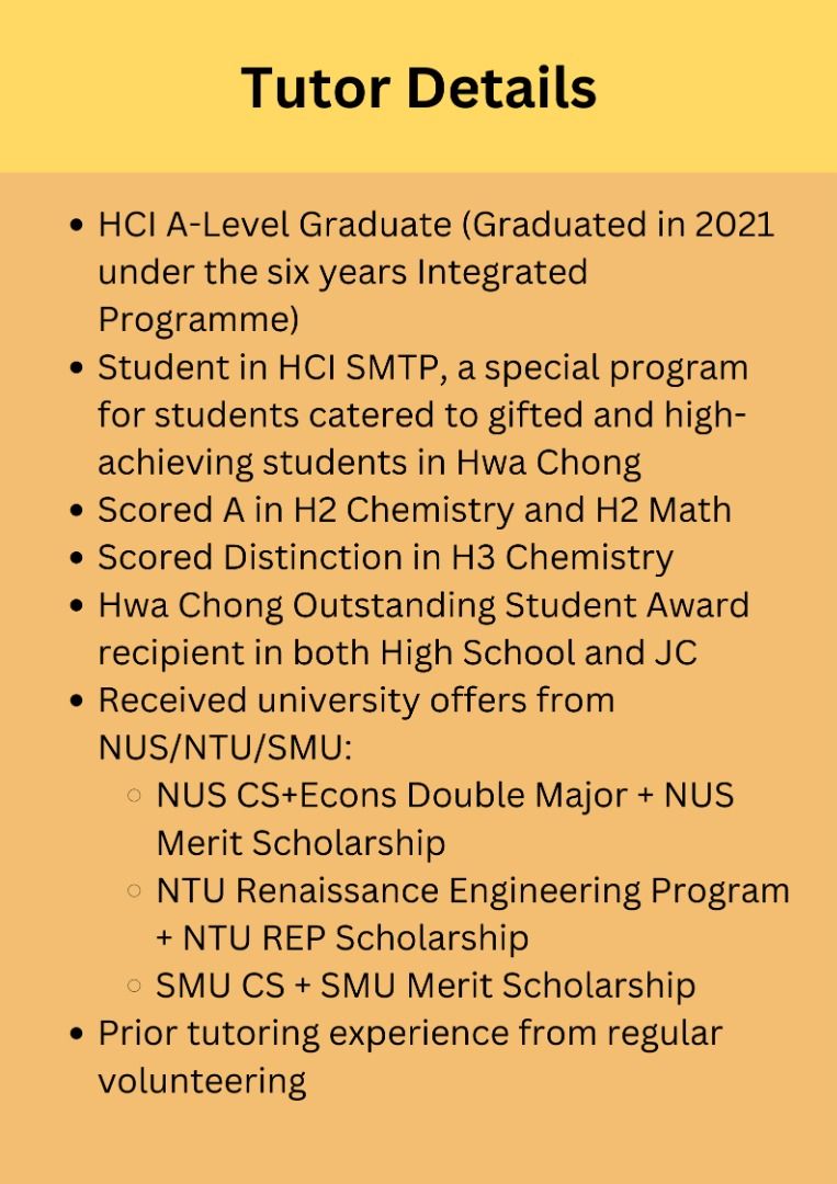 Secondary School Private Tuition by HCI Graduate, Learning & Enrichment ...