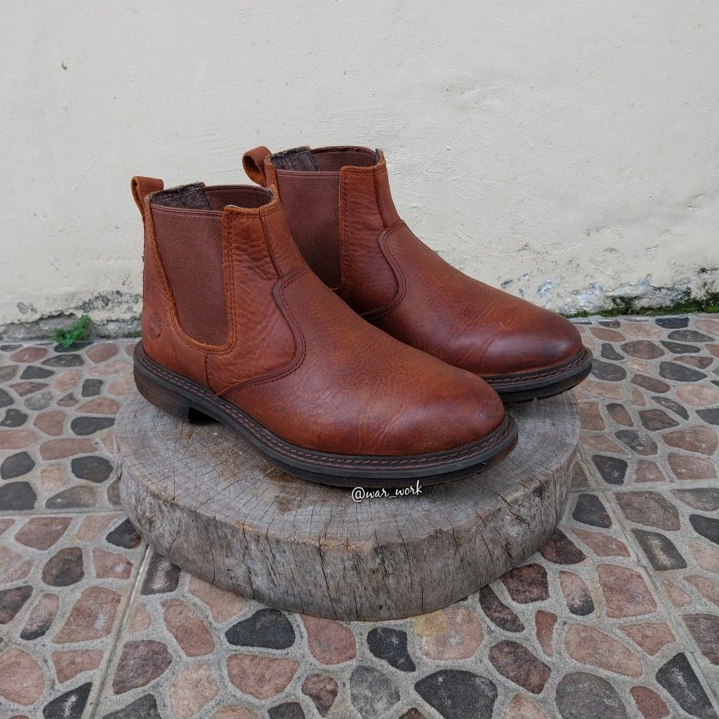 Sepatu boots timberland logan bay chelsea Fesyen Pria Sepatu