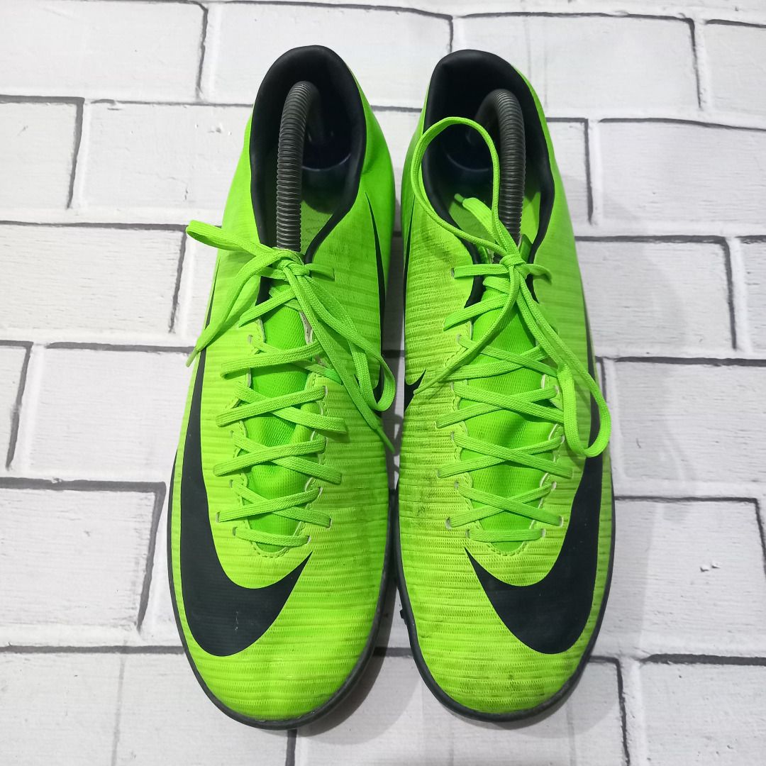 Sepatu Futsal Nike Mercurialx Victory VI TF Turf Electric Green Black size 43