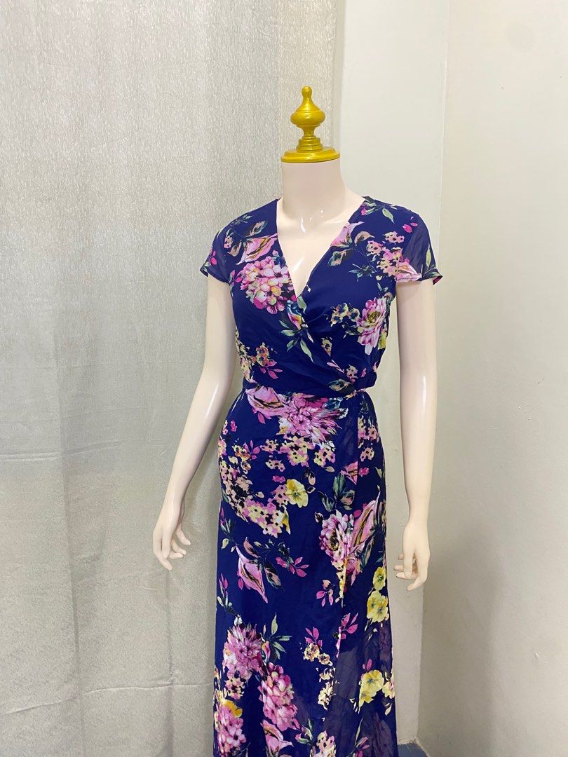 Showpo navy top floral dress