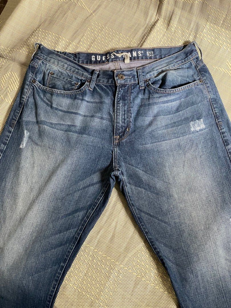 Size 40 GUESS Men s Cliff Relaxed Boot Jeans Men s Fashion