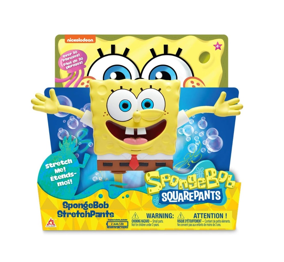 SpongeBob SquarePants, Stretchpants Figure, Stretchable, 30 Wacky