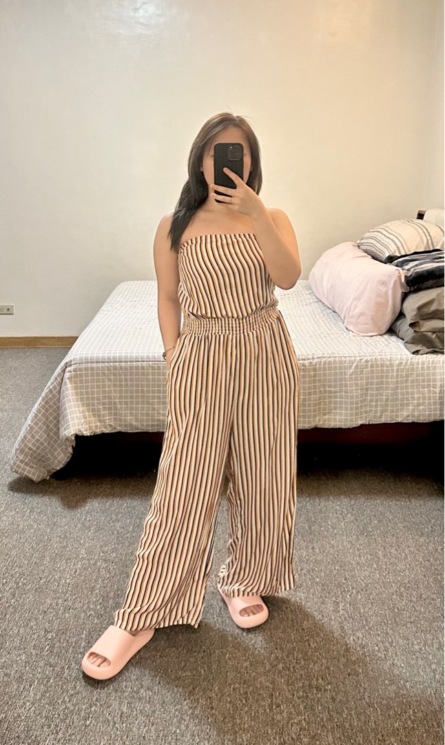 Striped Tube Jumpsuit Women s Fashion Dresses Sets Jumpsuits