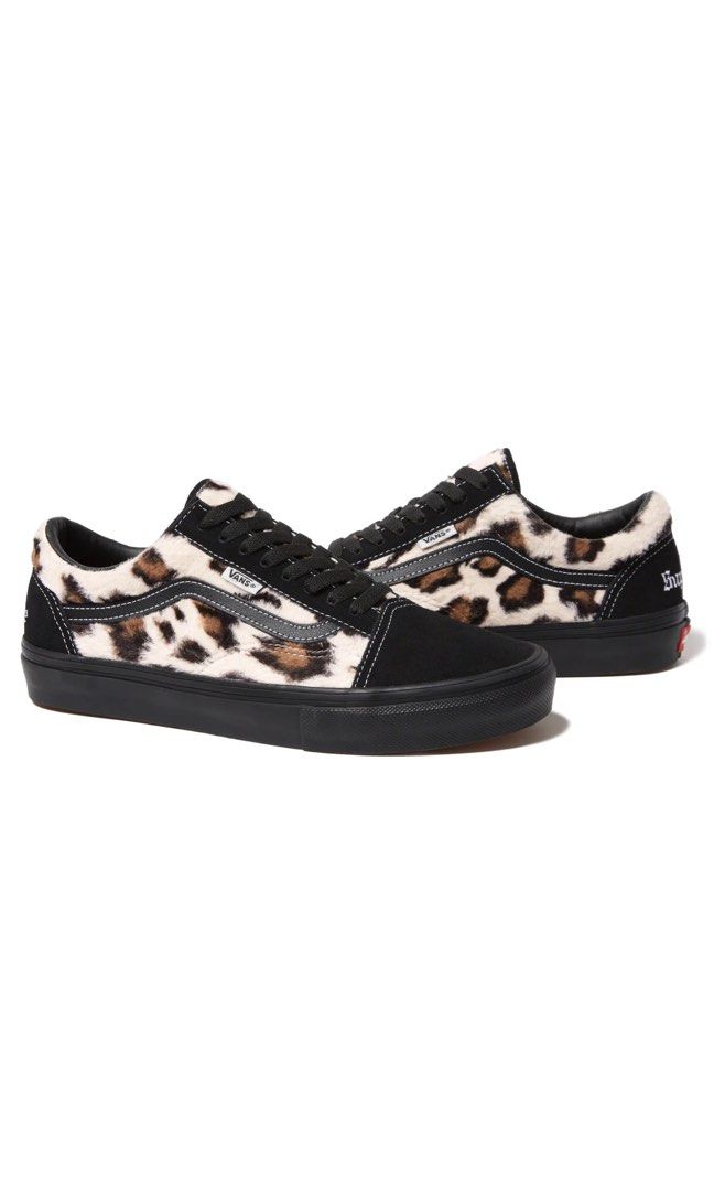 美國代購]supreme x Vans Leopard Old Skool波鞋