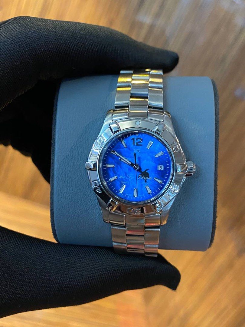 Tag heuer aquaracer discount blue mother of pearl