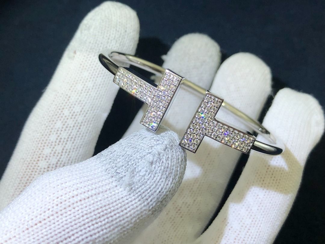 Tiffany t wire diamond bracelet discount