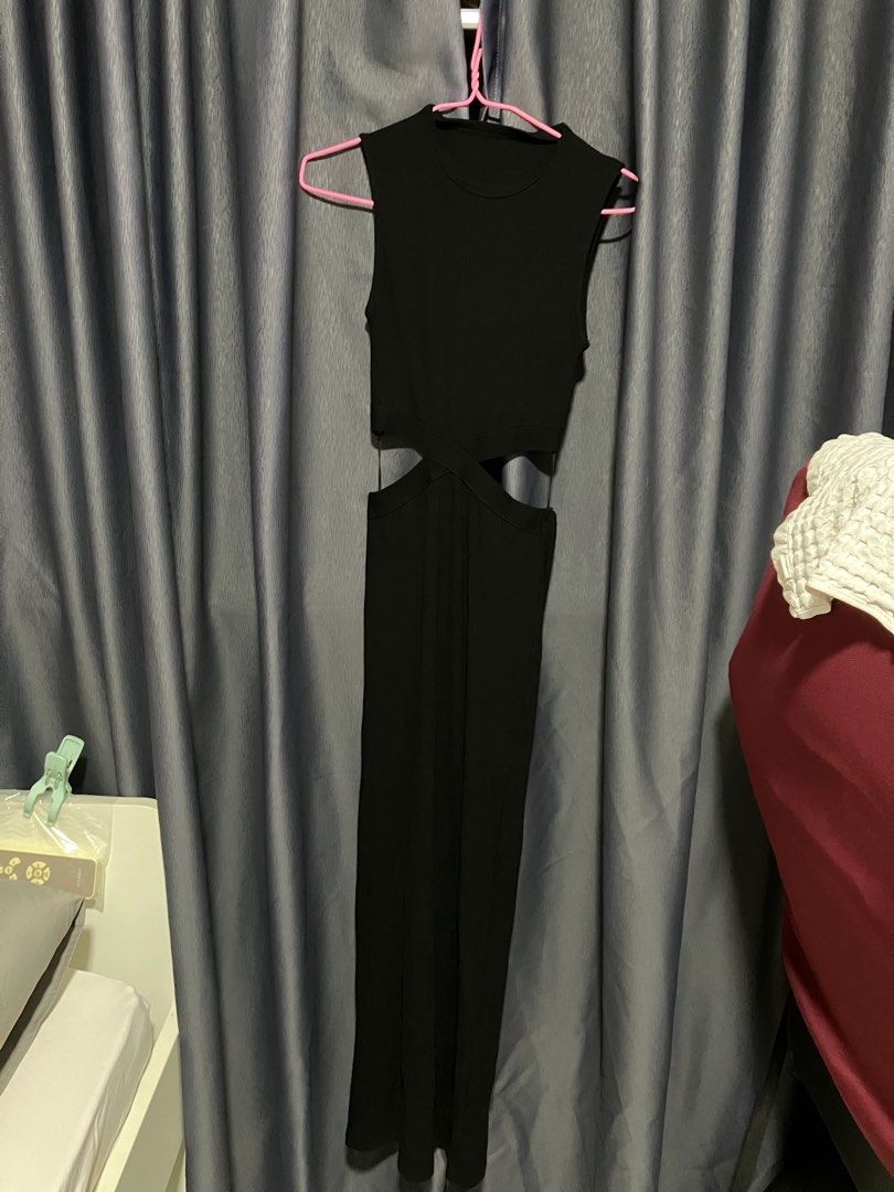 SHEIN SXY Summer Black Bodycon Tight Elegant Suspender Dress Black Skirt  Skims 💖, Women's Fashion, Dresses & Sets, Dresses on Carousell