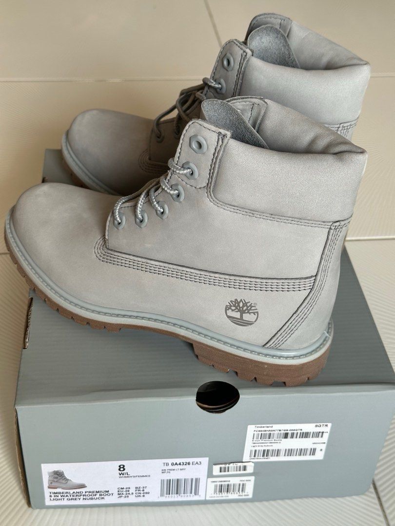 light grey nubuck timberland boots