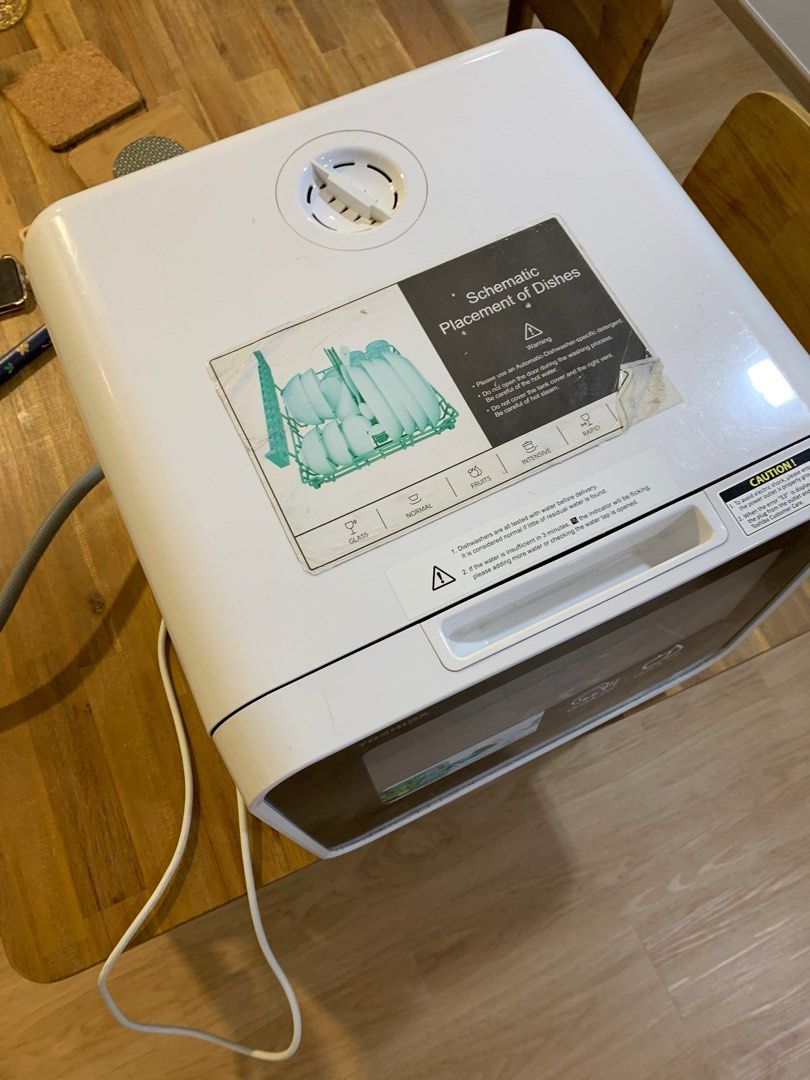 TOSHIBA DWS22ASG MINI 5L PORTABLE DISHWASHER, TV & Home Appliances