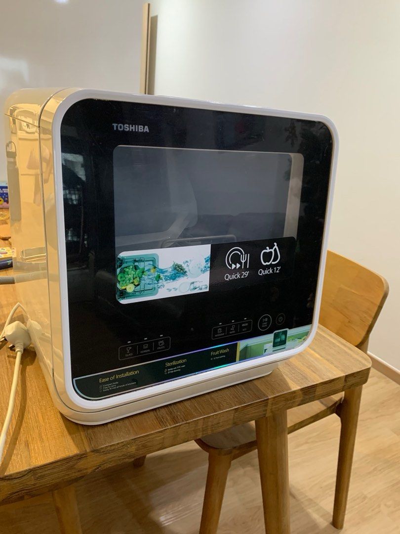 TOSHIBA DWS22ASG MINI 5L PORTABLE DISHWASHER, TV & Home Appliances