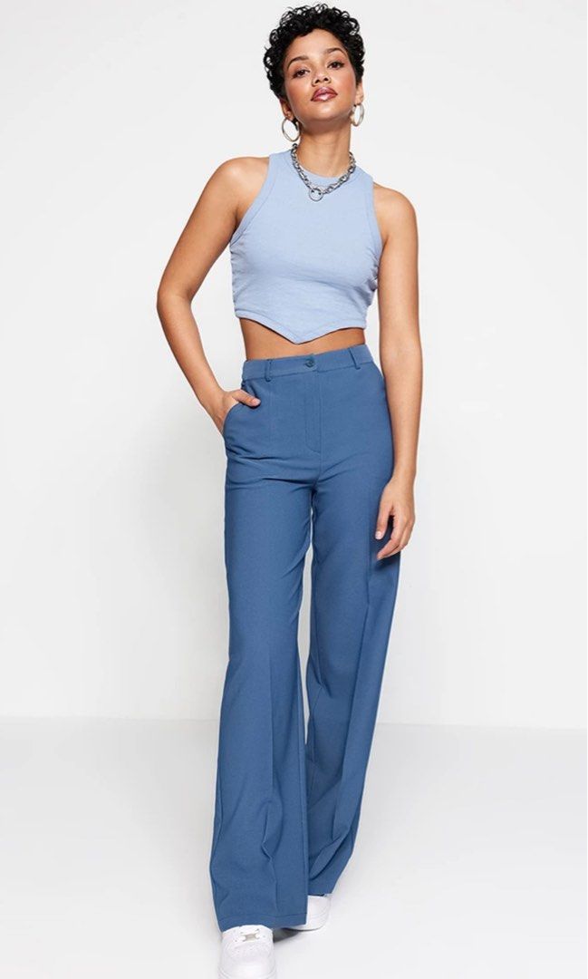 Trendyol High Waist Trousers (Category: Other Bottoms) located in Pasig City. Submitted by hanpum (Listing ID 1272726355, Image 3). Description: Brand new. Just tried on. Doesn’t fit me well. Unable to return. Size EU 38 - fits 27-29 waist Current price on Zalora even with sale is over ₱1k.