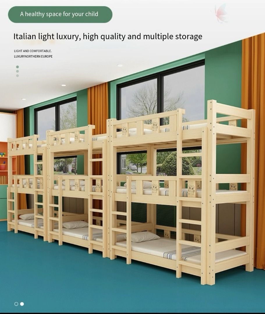 Triple the Comfor Upper, Middle, and Lower Bunk Beds for All Ages