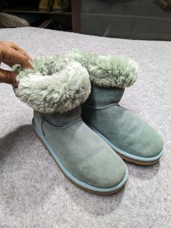 UGG Boots Australia Classic II Short Teal Boots Sheepskin  s/n 5251 Size US 6 JP 22.5cm