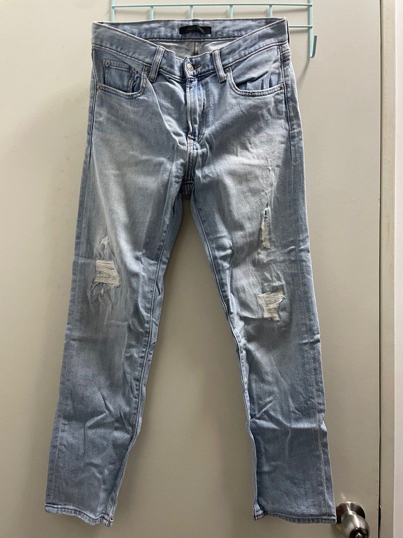 Uniqlo store ripped jeans