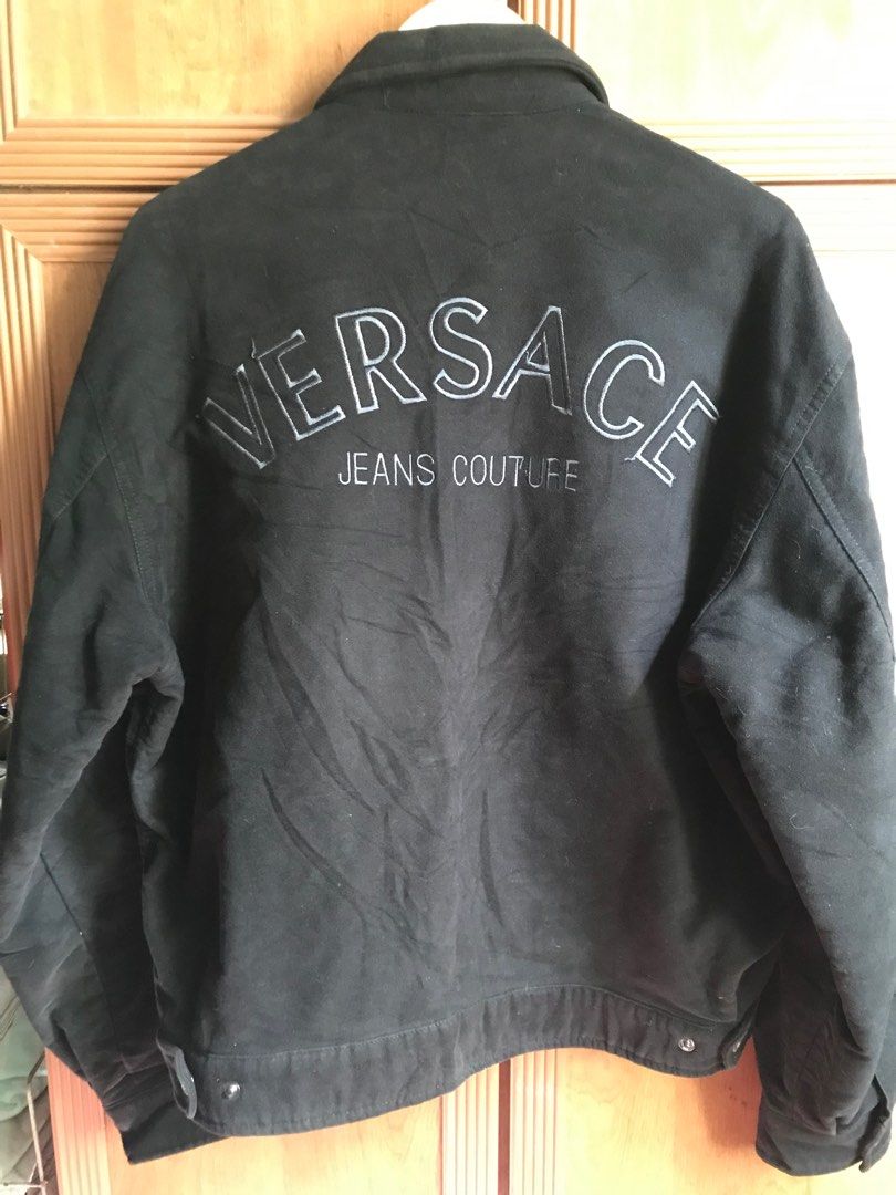 Versace suede jacket outlet