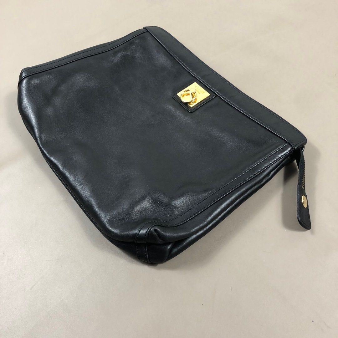 Vintage CELINE CLUTCH BAG (Category: Luxury Bags & Wallets) located in Manila. Submitted by revise.ph_ (Listing ID 1272816283, Image 3). Description: Vintage CELINE CLUTCH BAG Made in ITALY Dimensions Length/Height:9.8 Width:11.7 No issue Price:7,000 Free Shipping via JNT.