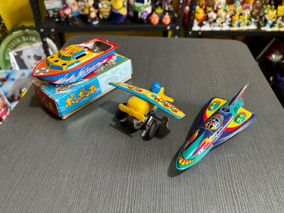 Vintage Japan Tin Toys Set, Hobbies & Toys, Memorabilia & Collectibles