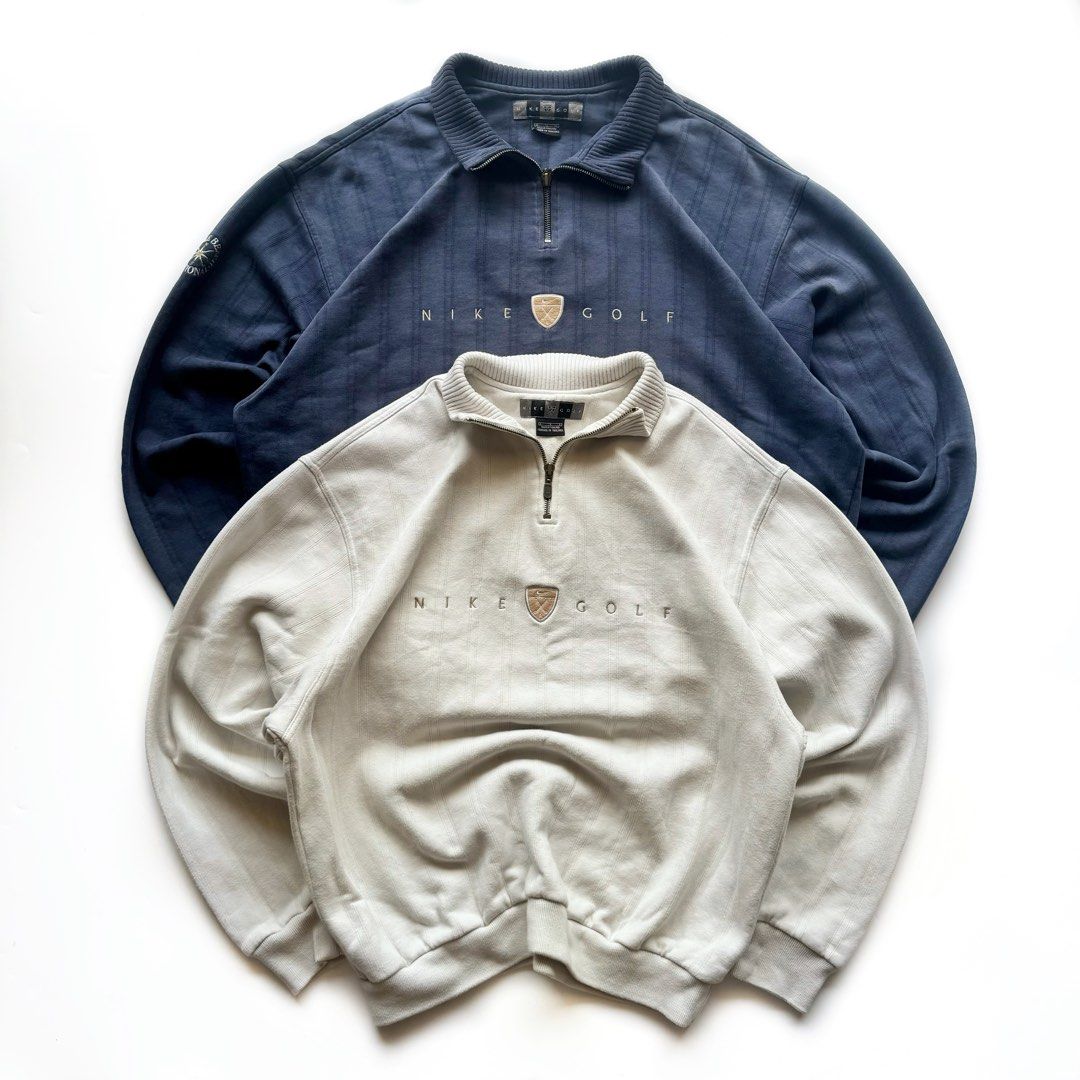 vintage Nike Golf half zip quarter zip sweatshirt hoodie vtg polo
