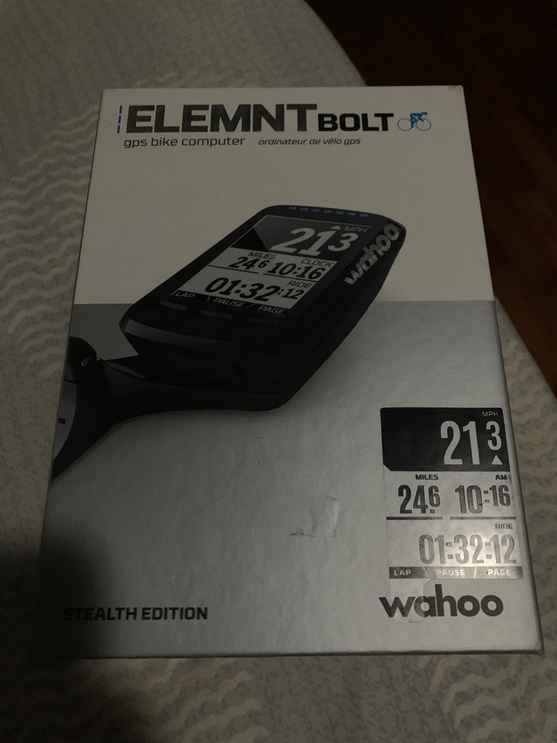 Wahoo bolt stealth best sale edition bike computer