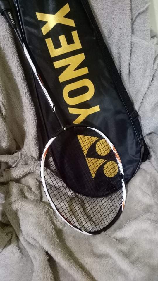White Badminton Racket, Sports Equipment, Sports & Games, Racket and ...