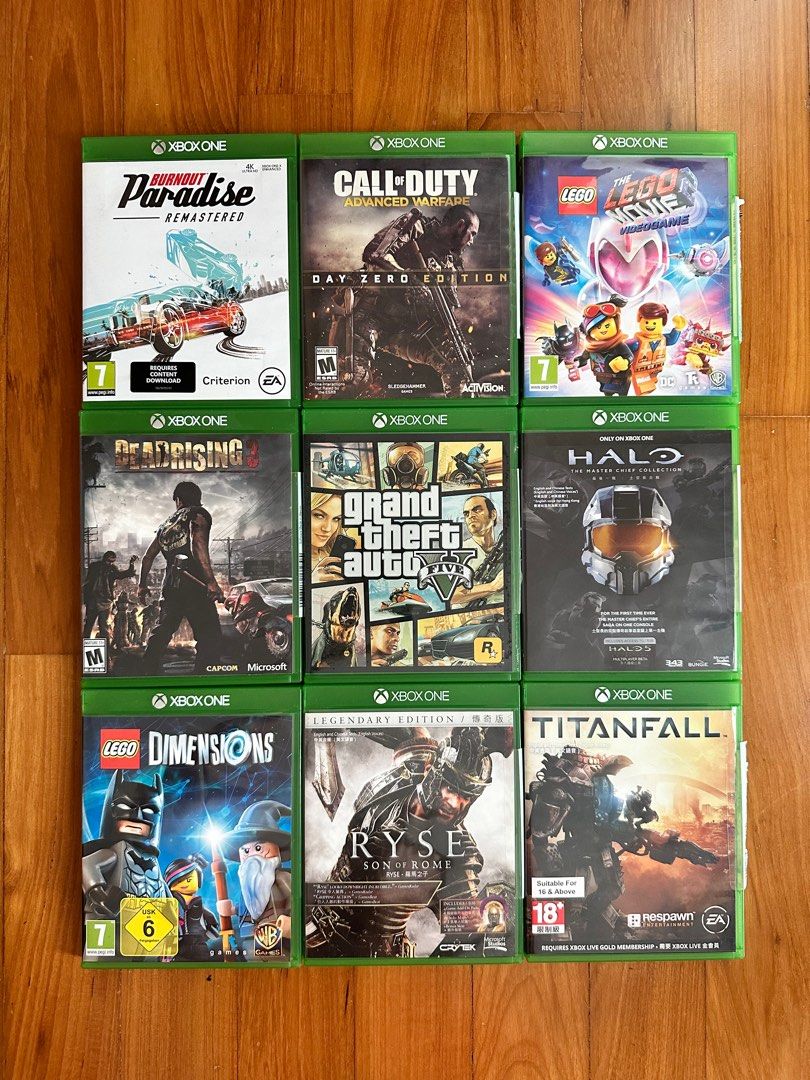 Xbox One Burnout Paradise Call of Duty Advanced Warfare the