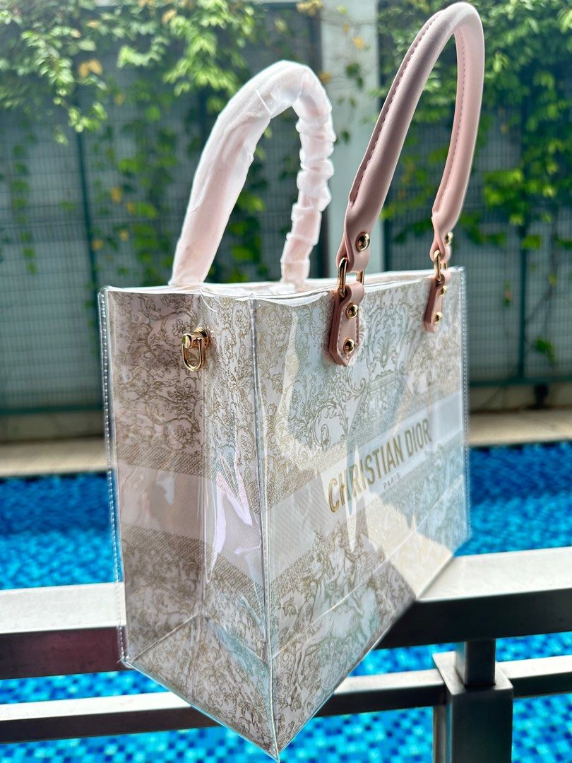 Christian dior cheap clear bag