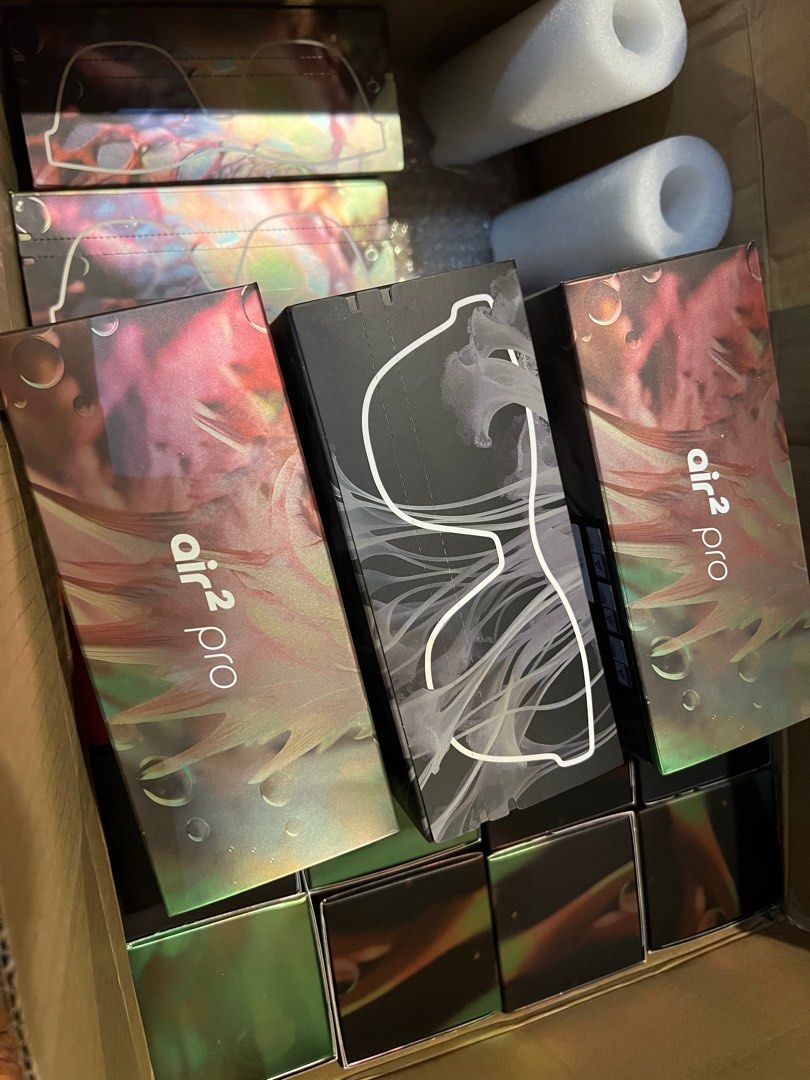 XREAL AIR 2 PRO AR glasses (Category: Wearables & Smart Watches) located in Quezon City. Submitted by everythingInternational (Listing ID 1272772958, Image 2). Description: Xreal Air 2 PRO onhand! 🚀 Fast and same day delivery ₱21,990 Only brandnew and sealed Visit our channels to purchase Linktr.ee/playersvaultph.