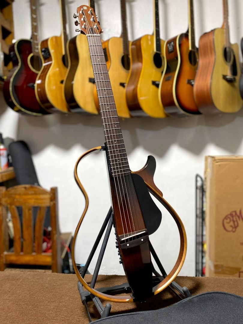 Yamaha SLG-200S TBS Silent Guitar, Hobbies & Toys, Music & Media ...