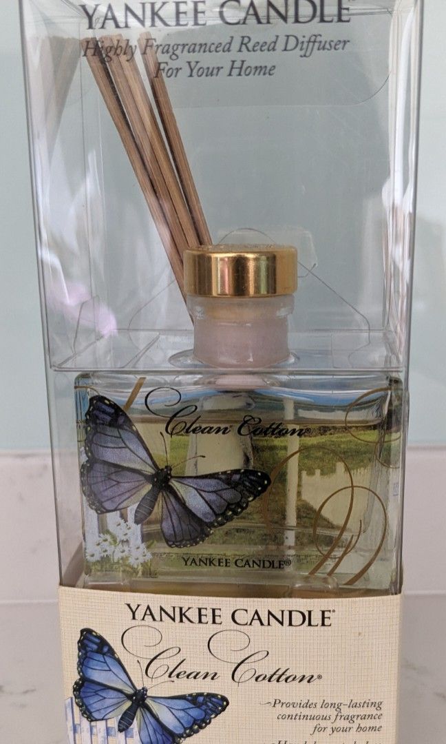 Yankee candle reed diffuser sales clean cotton