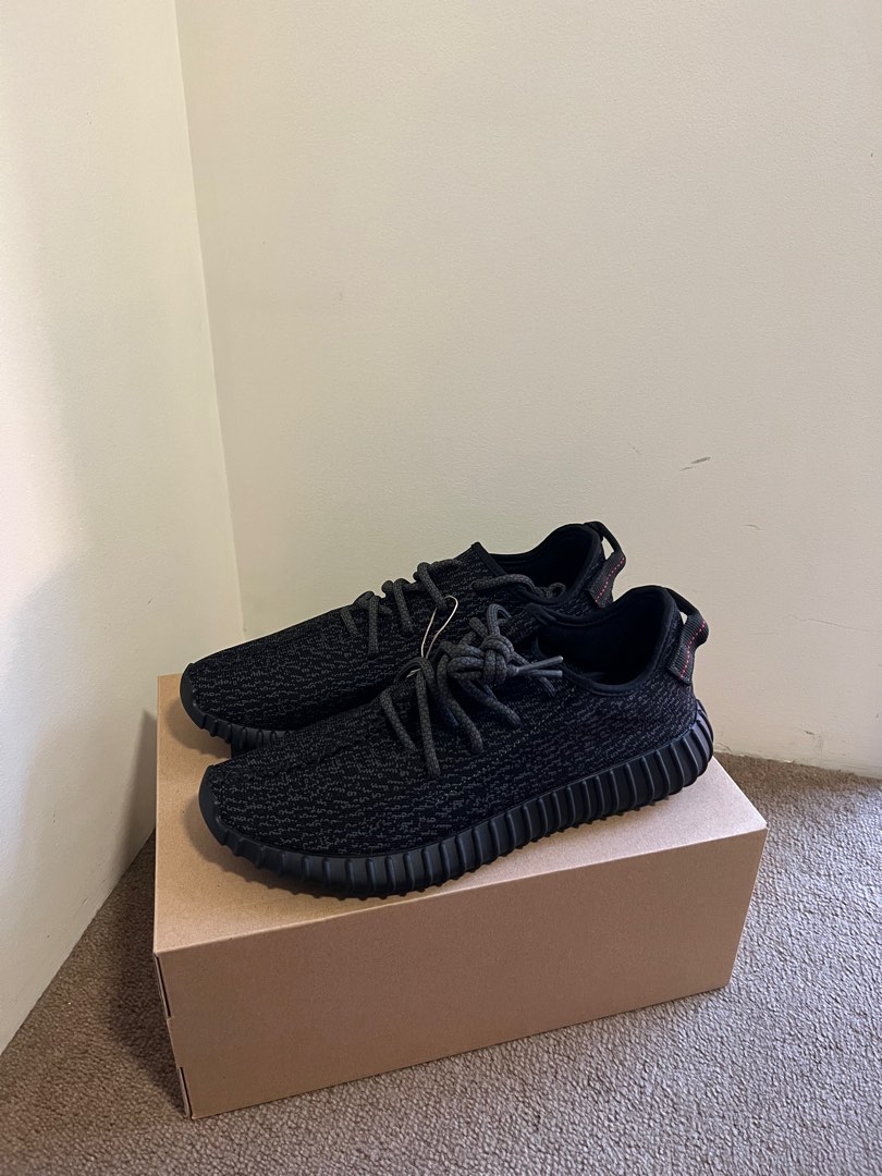 Yeezy 350 Pirate Black Men s Fashion Footwear Sneakers on Carousell
