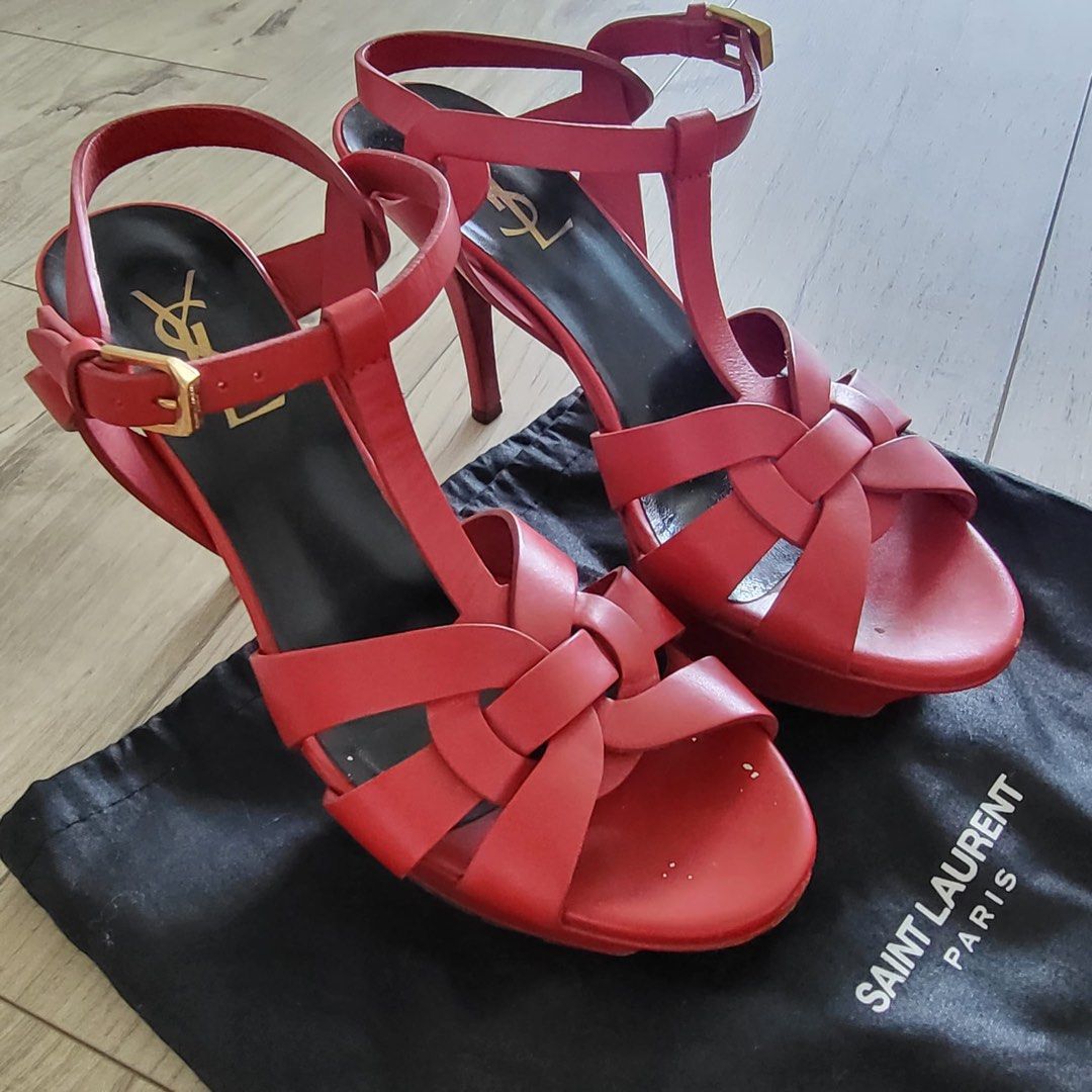 YSL tribute red heels Luxury Sneakers Footwear on Carousell