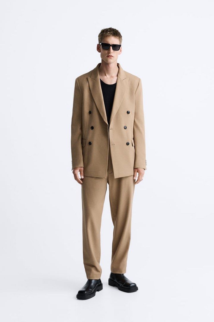 Textured suit blazer online
