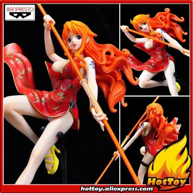 100% Original Banpresto WORLD FIGURE COLOSSEUM Zoukeiou vol.6 Collection Figure - Nami from "ONE PIECE" (Category: Toy Figures) located in Singapore. Submitted by gameon03265 (Listing ID 1272939866, Image 1). Description: in the box. no seal. item opened and kept in store. brand new condition.