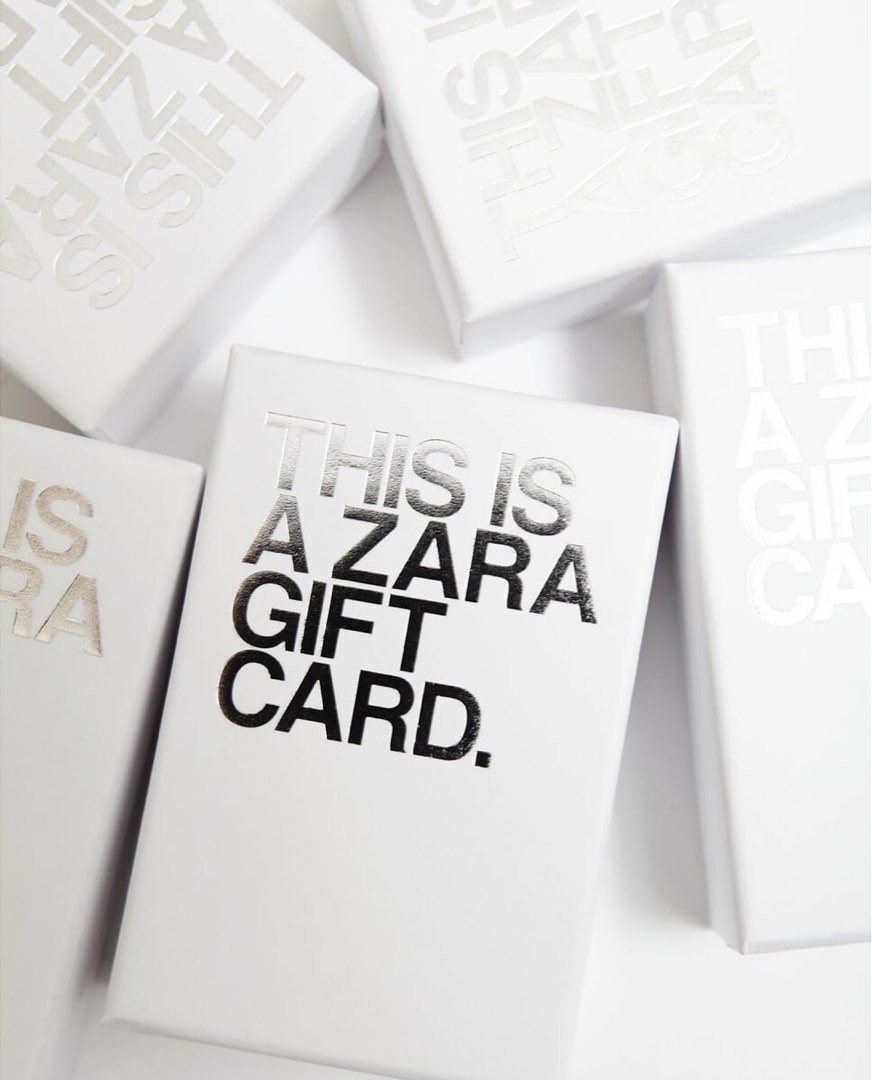 this is a zara gift card