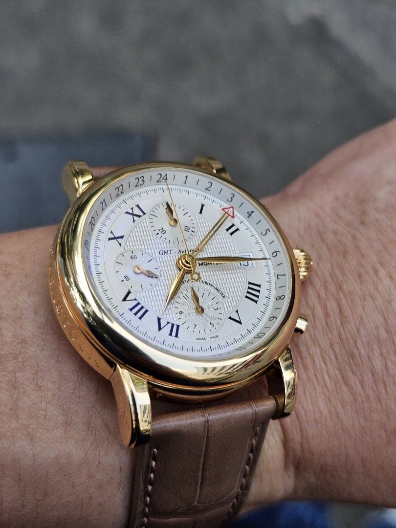 Gold montblanc clearance watch