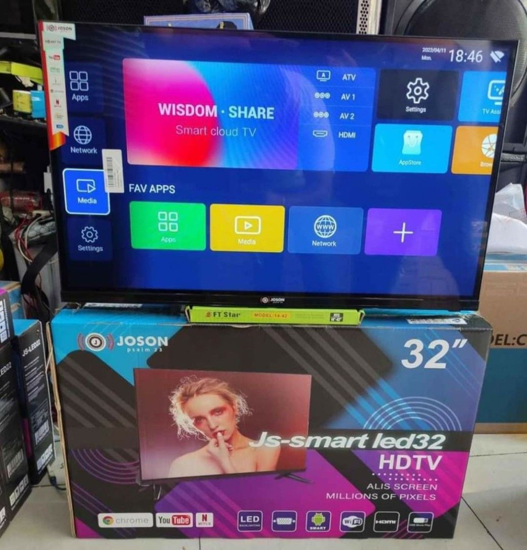 32 INCHES SMART & ANDROID TV (Category: TV) located in Quezon City. Submitted by st_jericho (Listing ID 1272925392, Image 2). Description: 32 INCHES SMART & ANDROID TV ✅BRANDNEW ITEMS 🆓FREE STAND BASE 🆓FREE REMOTE CONTROL 👉SMART TV 4,800 COBY ❌ 5,600 AMERICANLIVE 5,700 MASS 5,800 AMERICANLIVE (tempered glass) 5,900 AMERICANLIVE (Bluetooth) 5,900 MEGAPRO 6,000 TECHWOO 6,100 ACE 6,100 ACE (gold frame) 👉DIGITAL TV BUILT-IN CHANNEL (need antena) 