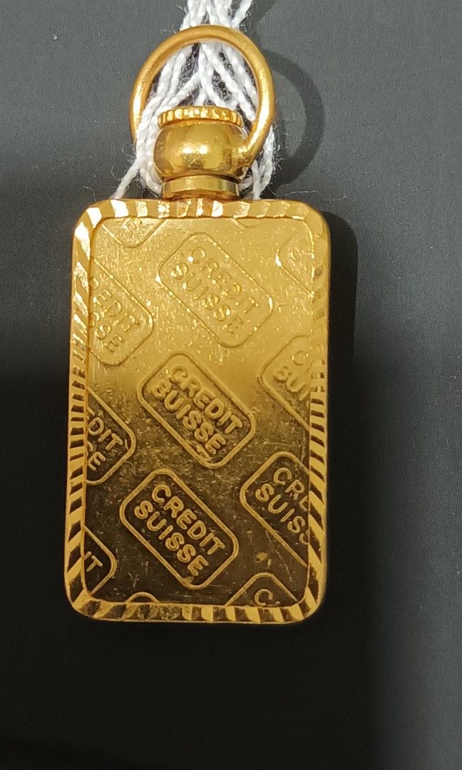 Gold bar pendant hot sale