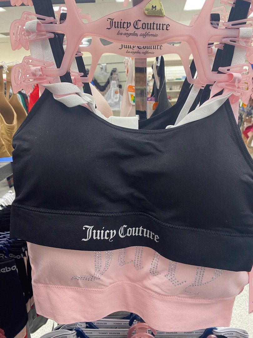  Juicy Couture 2 件組無縫舒適胸罩, 黑色/白色: 服裝