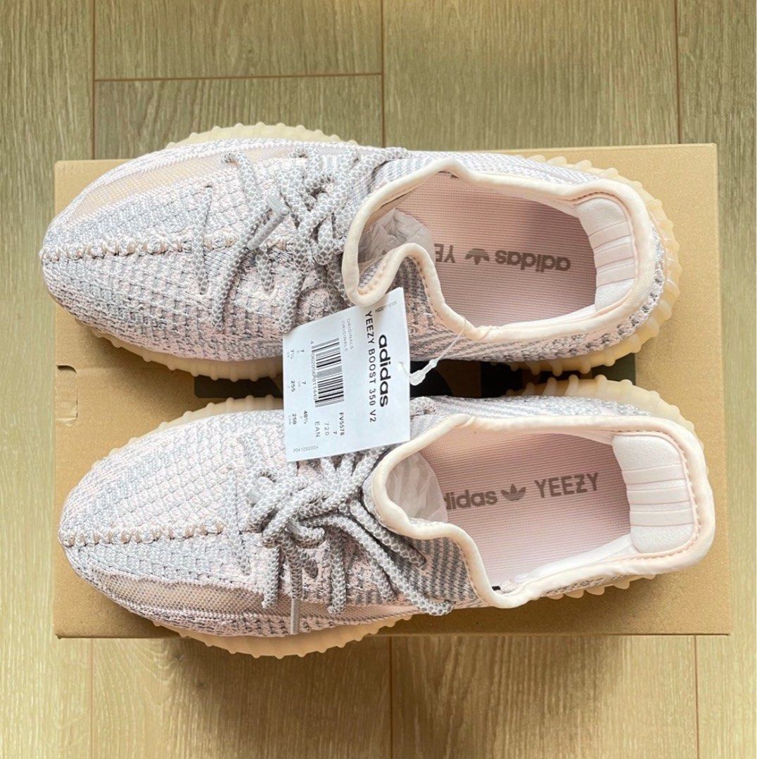 Adidas YEEZY BOOST 350 V2 SYNTH 亞洲限定FV5578粉灰, 她的時尚, 鞋類 ...