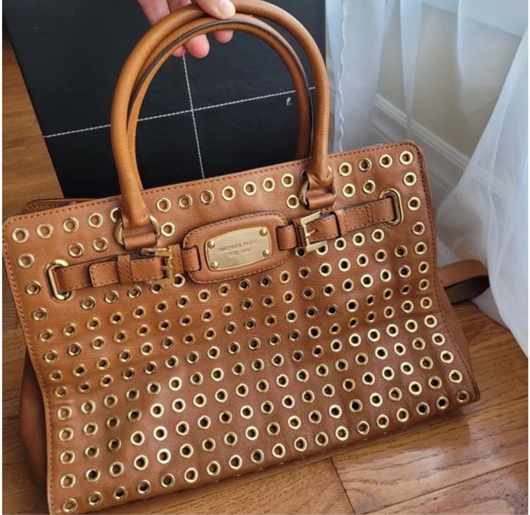 Authentic MK Michael Kors Hamilton Studded Bag