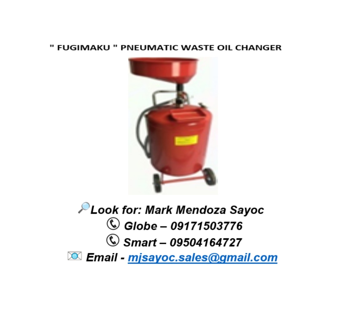 " FUGIMAKU " PNEUMATIC WASTE OIL CHANGER, Commercial & Industrial