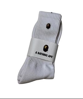 A Bathing Ape 白色one point 襪64234489294083110