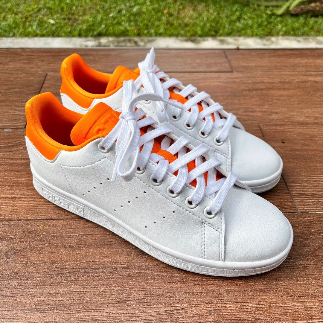 White and orange stan smith sale