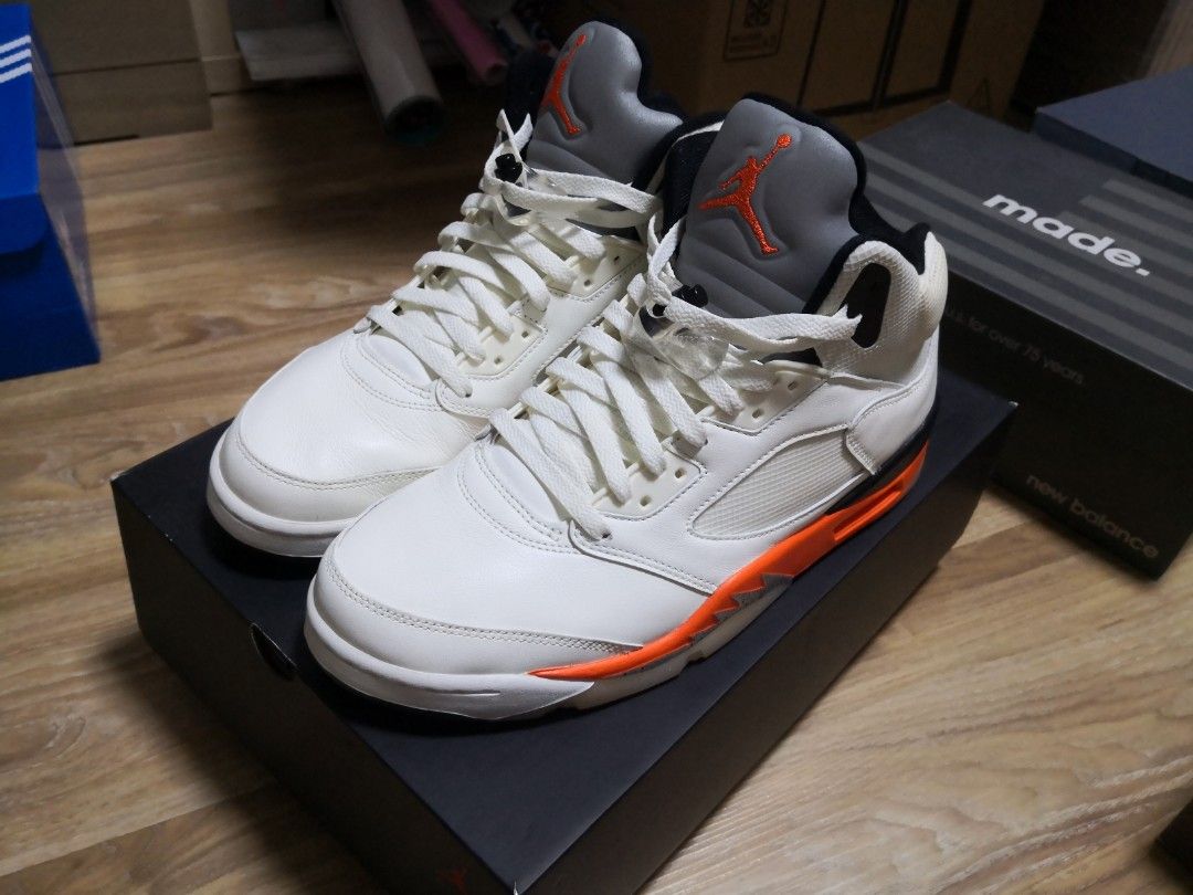 Jordan 5 sail orange new arrivals