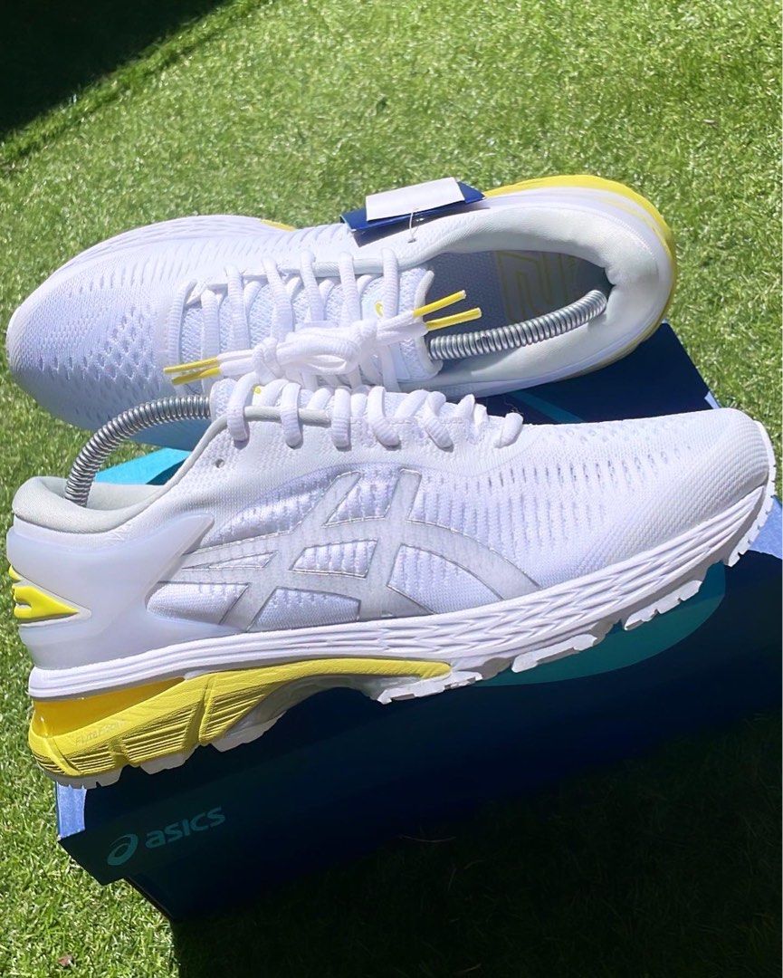 Asic gel kayano 25 lemon spark Men s Fashion Footwear on Carousell